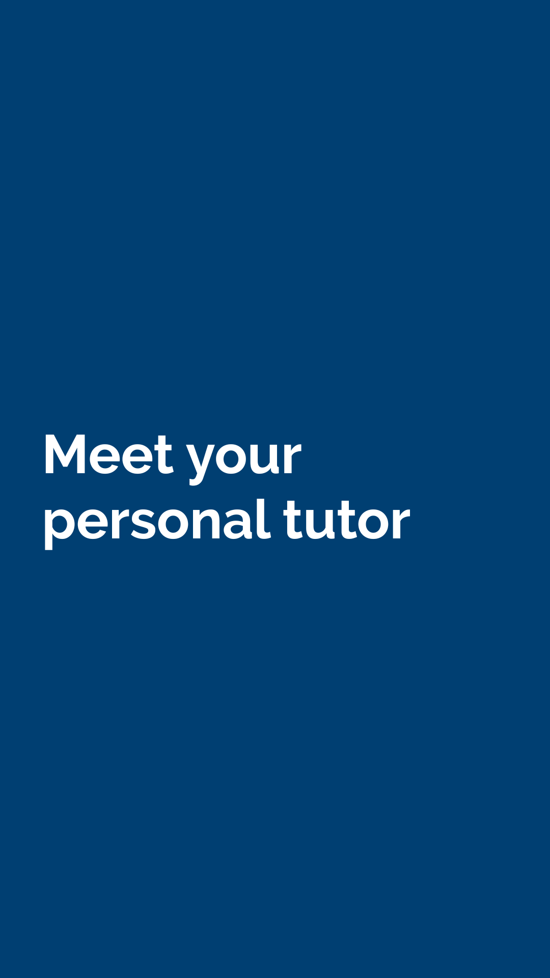 3.9 meet your personal tutor