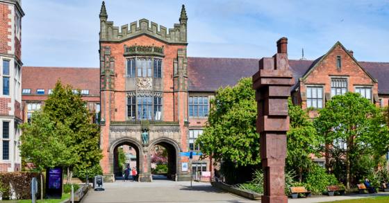 Arches and Gormley statue