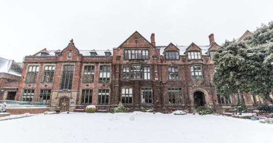 Snow on campus