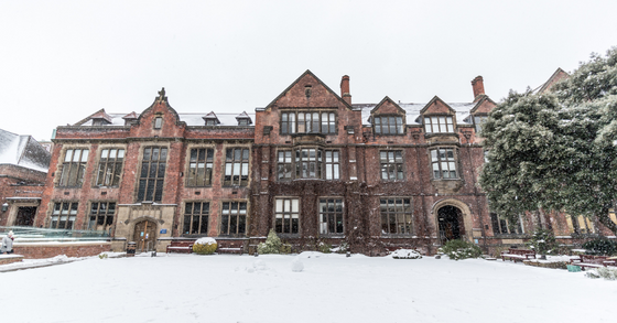 The Old Quadrangle in the snow