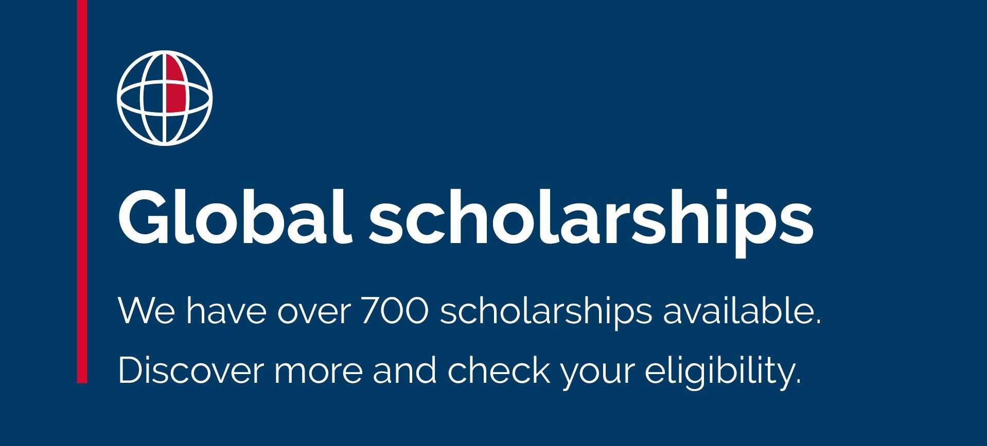 Global Scholarship promotion banners