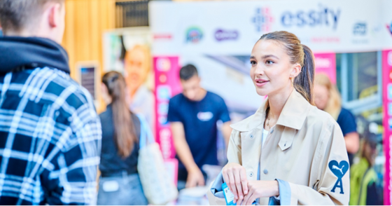 Student at the Graduate Recruitment Fair