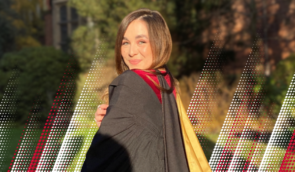 image of Sara at her graduation
