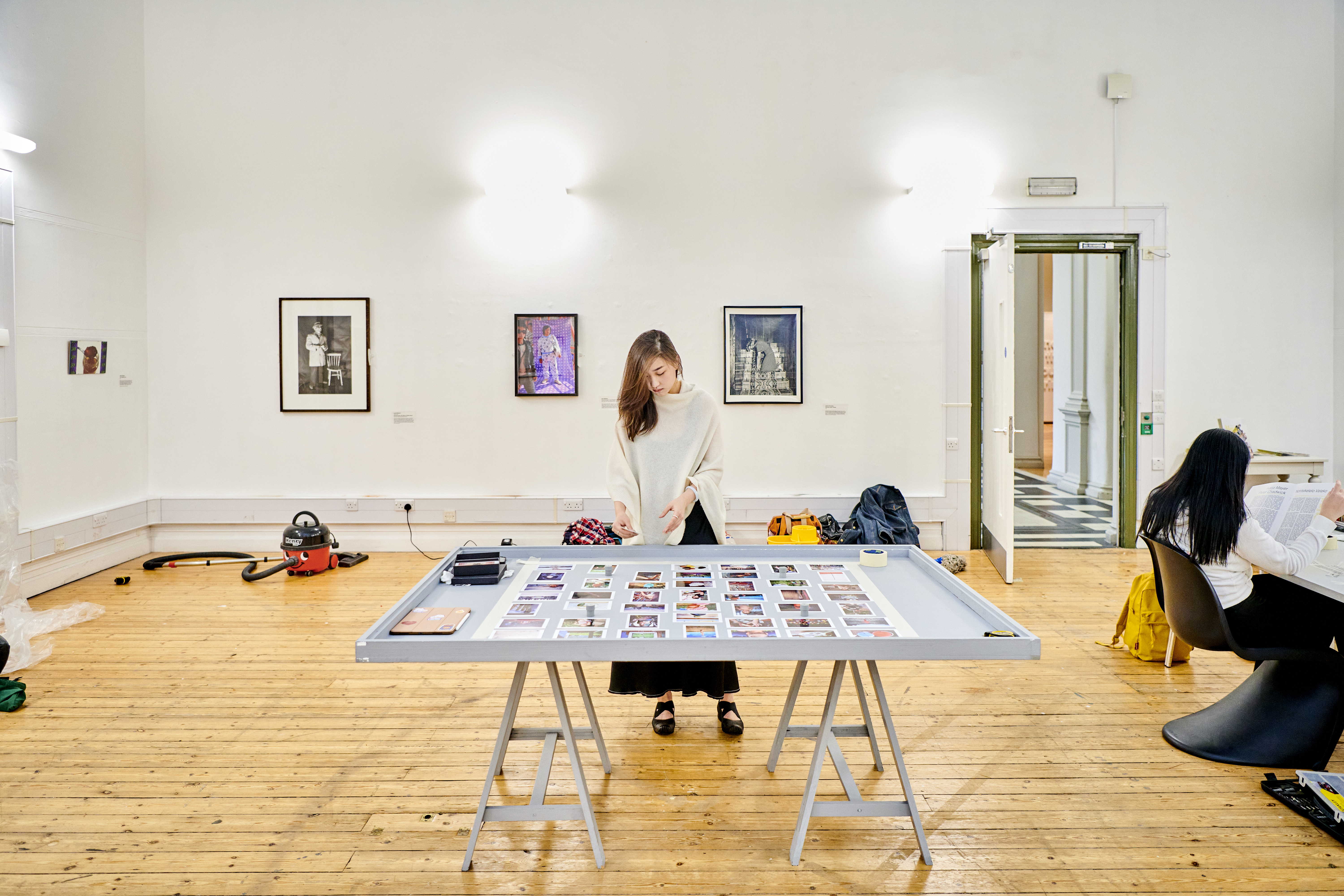 Students curating art
